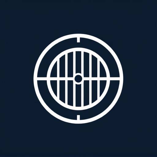 Logotipo de Celda Global: una representación estilizada de una celda de prisión dentro de un círculo, simbolizando el enfoque global de la empresa en la arquitectura penitenciaria.